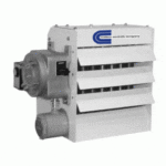 White fan heater